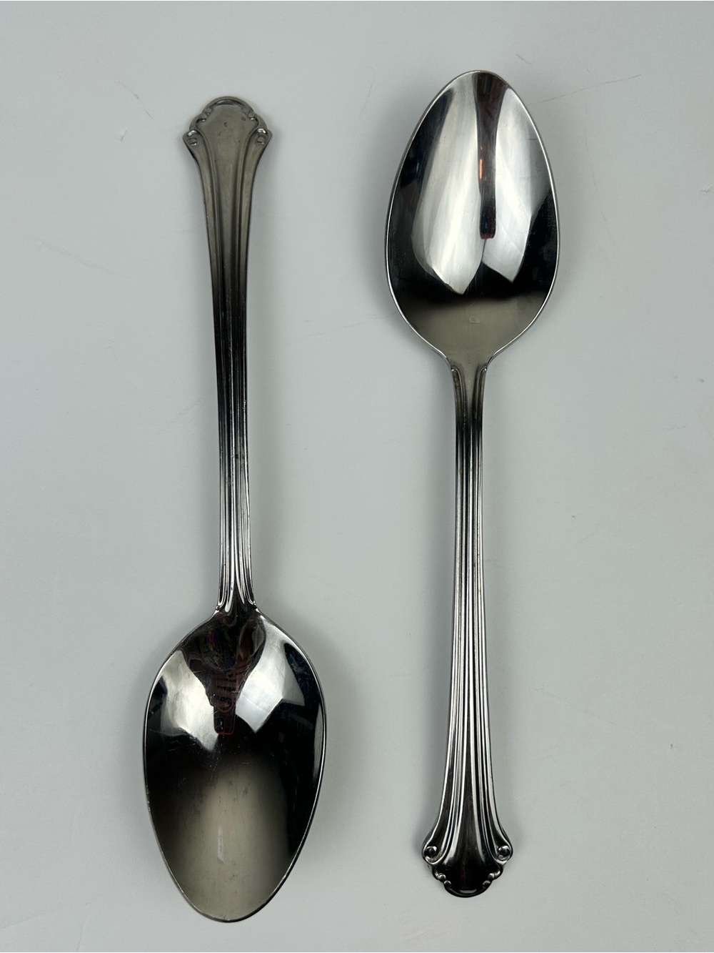 Pfaltzgraff Meridian 2 Pc Stainless Steel Serving Spoons Set Silver